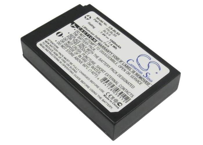 7.4V, 1000mAh, Li-ion Battery fits Olympus, E-pc2, E-pl5, 7.4Wh