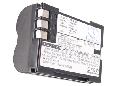 7.4V, 1500mAh, Li-ion Battery fits Olympus, C-7070, C-8080 Wide Zoom, 11.1Wh