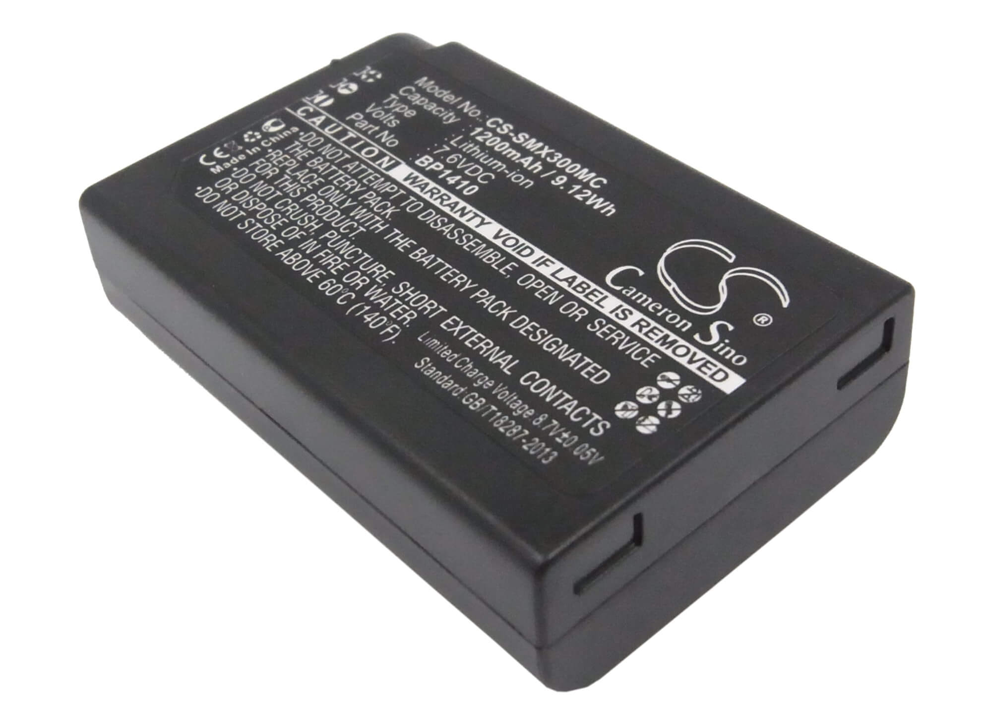 7.6V, 1200mAh, Li-ion Battery fits Samsung, Nx30, Wb2200, 9.12Wh
