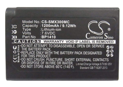 7.6V, 1200mAh, Li-ion Battery fits Samsung, Nx30, Wb2200, 9.12Wh