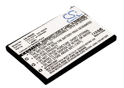 3.7V, 530mAh, Li-ion Battery fits Panasonic, Sv-as10, Sv-as10-a, 1.961Wh