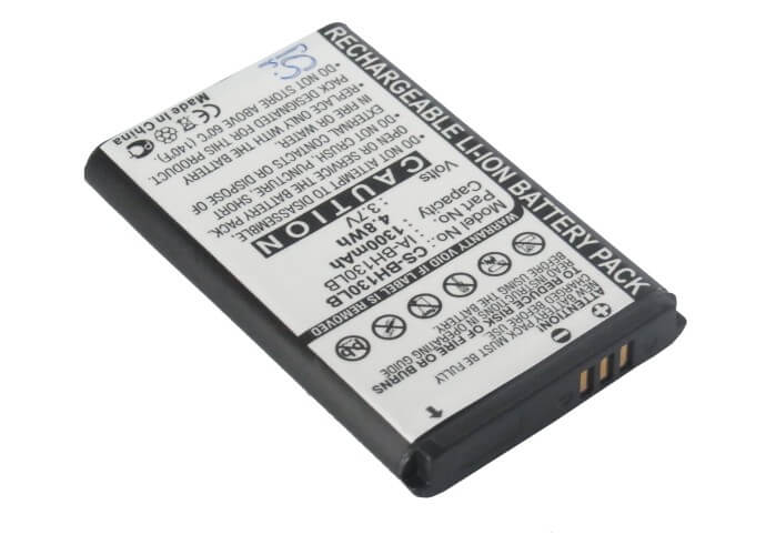 3.7V, 1300mAh, Li-ion Battery fits Samsung, Hmx-u20, hmx-w200, 4.81Wh