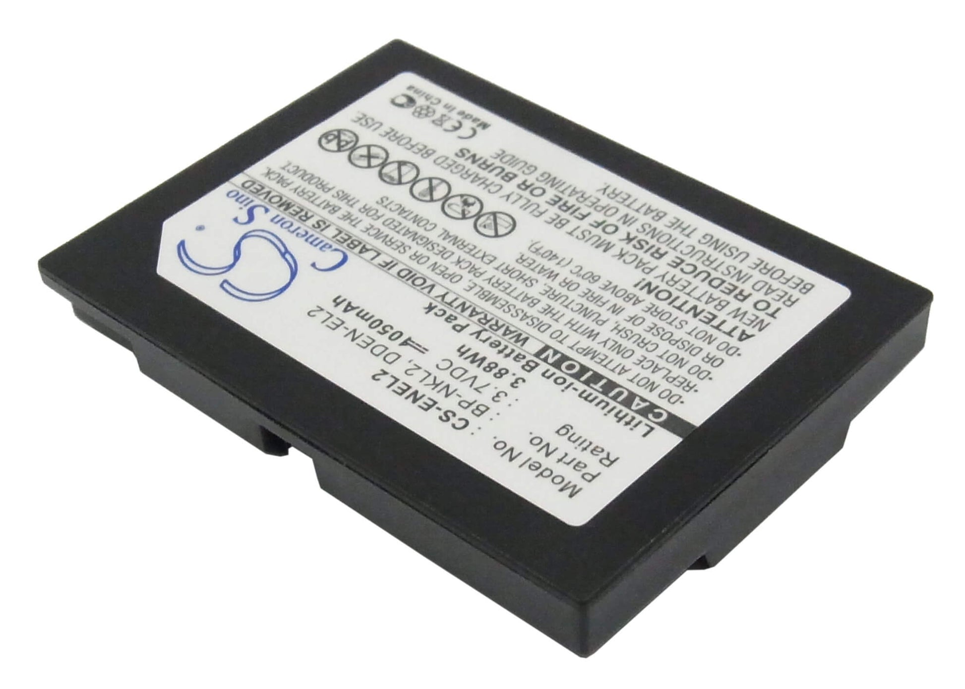 3.7V, 1050mAh, Li-ion Battery fits Nikon, Coolpix 2500, Coolpix 3500, 3.885Wh