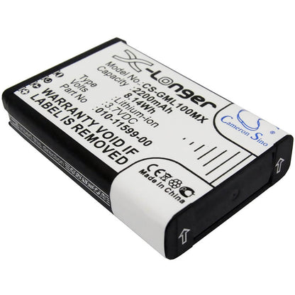 3.7V, 2200mAh, Li-ion Battery fits Garmin, E1gr, E1grvirbelite, 8.14Wh