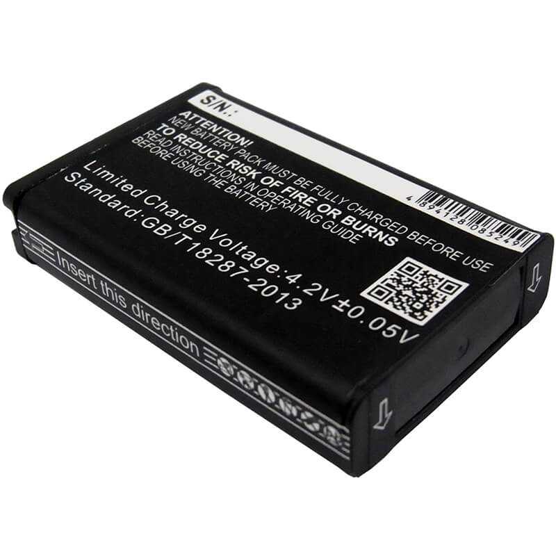 3.7V, 1800mAh, Li-ion Battery fits Garmin, E1gr, E1grvirbelite, 6.66Wh