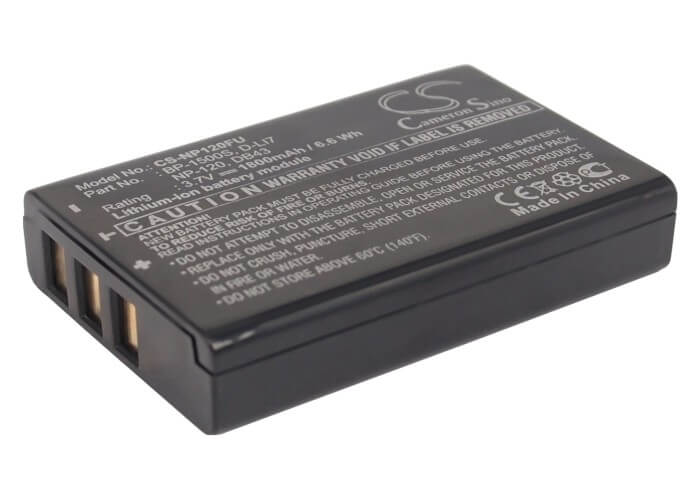 3.7V, 1800mAh, Li-ion Battery fits Speed, Hd-120z, Hd-50z, 6.66Wh