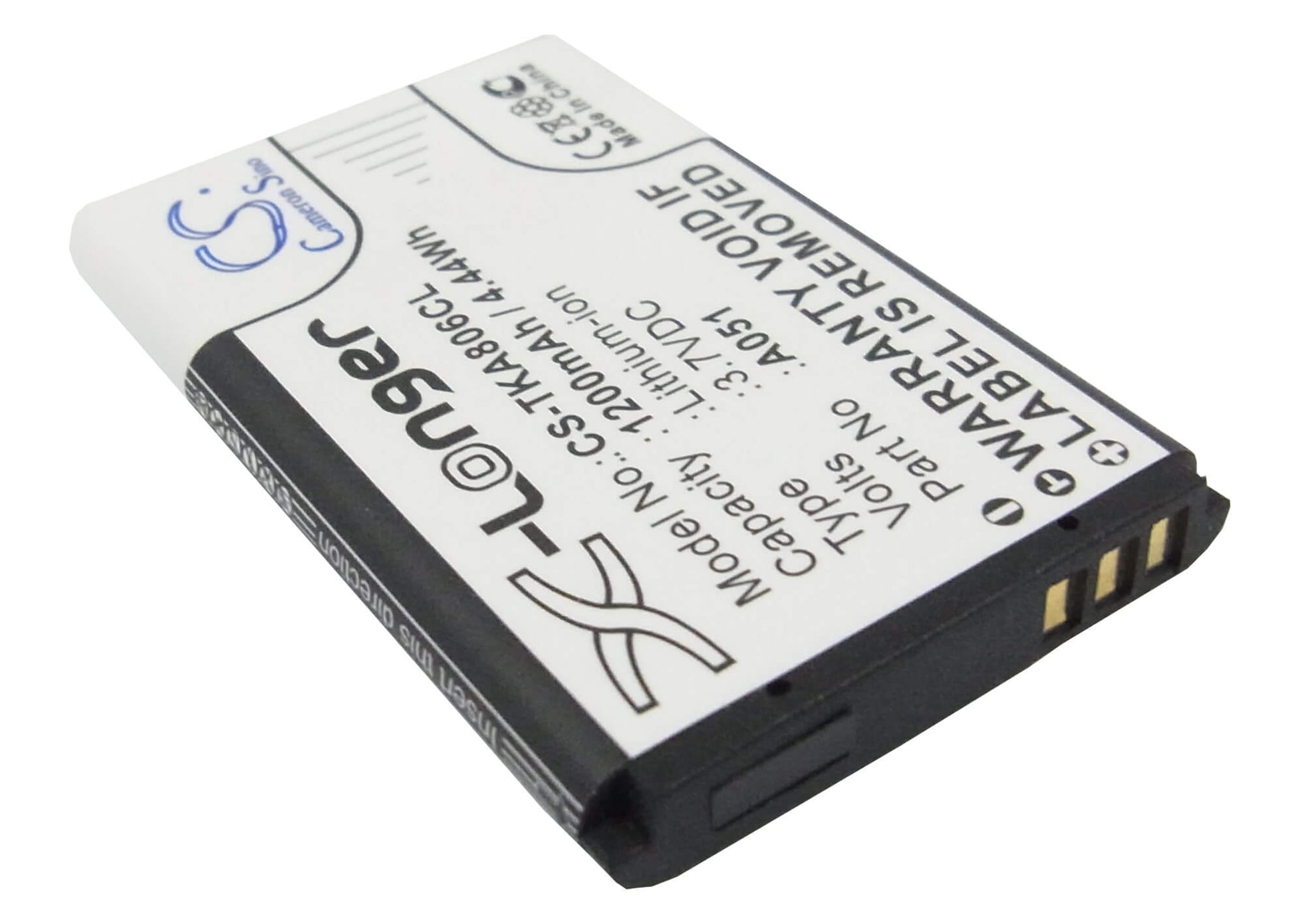 Camera 3.7V, 1200mAh, Li-ion Battery fits Snom, M65, 4.44Wh