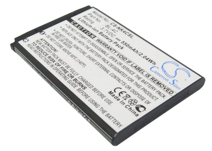 Camera 3.7V, 550mAh, Li-ion Battery fits Rollei, Compactline 83, 2.035Wh