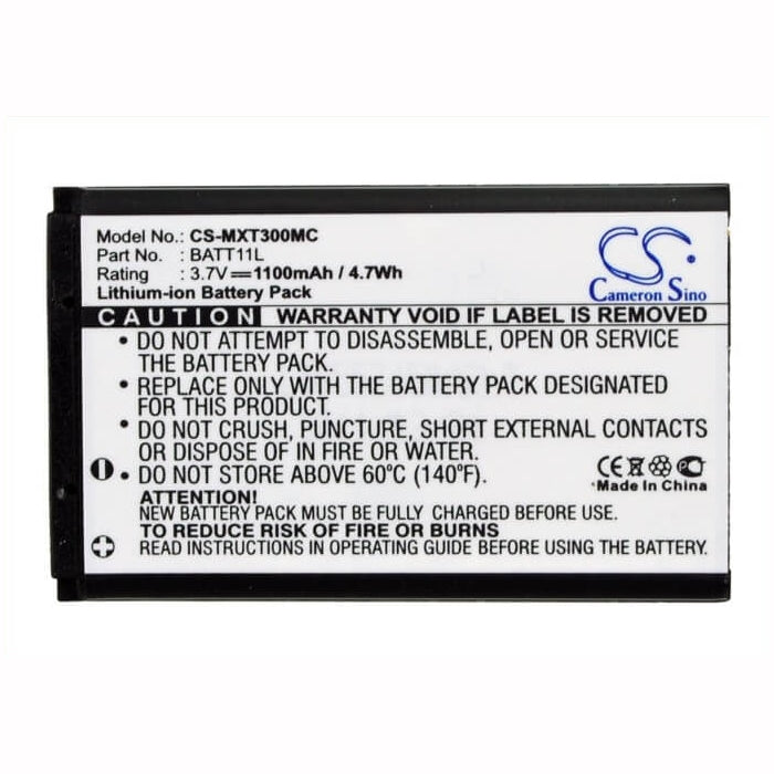 3.7V, 1100mAh, Li-ion Battery fits Gemantech, Cb115, Cb120, 4.07Wh