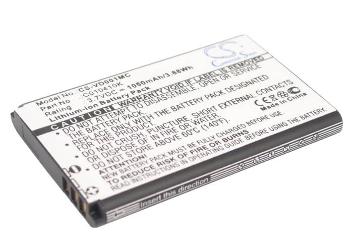 3.7V, 1050mAh, Li-ion Battery fits Spare, Contourhd, 3.885Wh