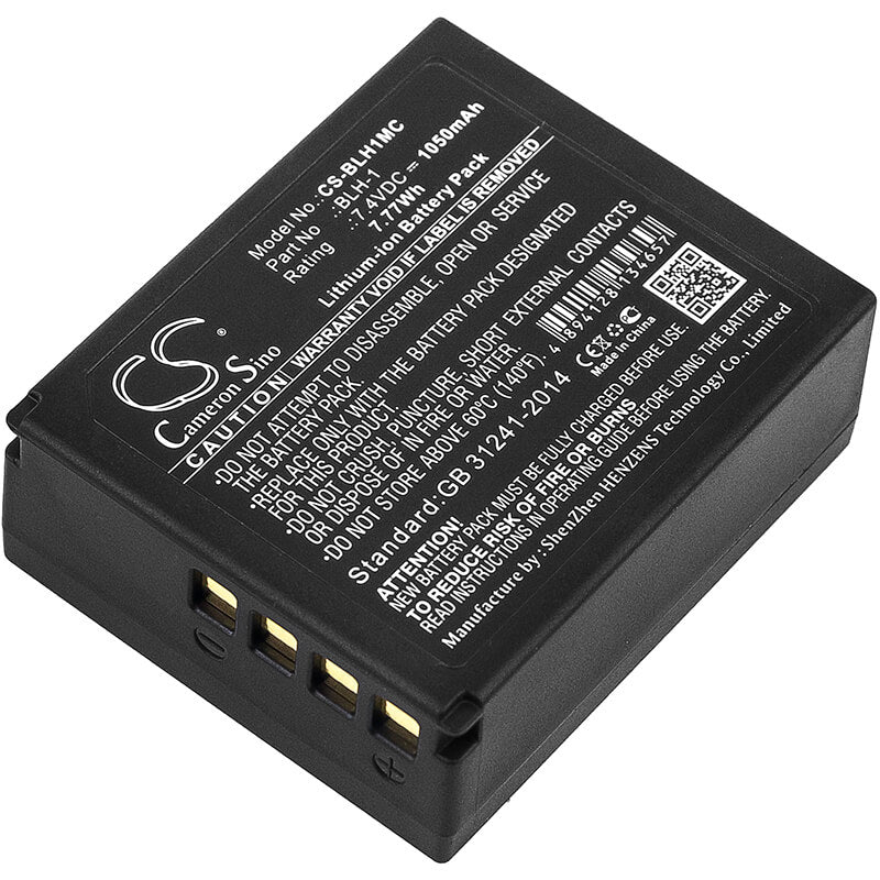 7.4V, 1050mAh, Li-ion Battery fits Olympus, E-m1, E-m1 Mark Ii, 7.77Wh