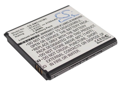 3.8V, 2100mAh, Li-ion Battery fits Samsung, Galaxy K, Galaxy S4 Zoom Lte, 7.98Wh
