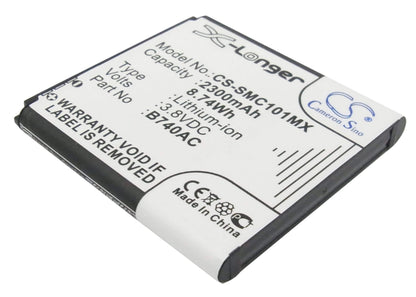 3.8V, 2300mAh, Li-ion Battery fits Samsung, Galaxy K, Galaxy S4 Zoom Lte, 8.74Wh