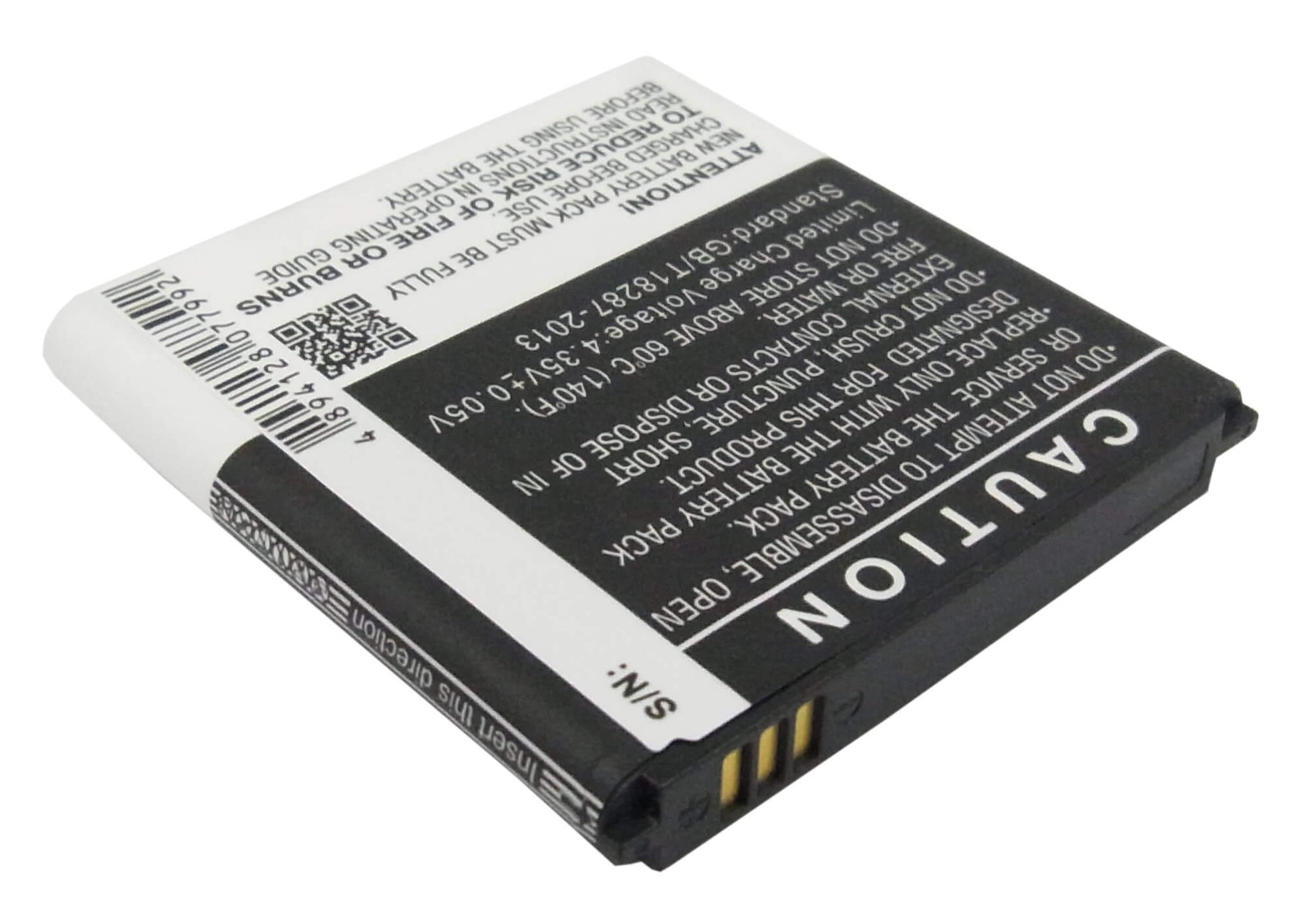 3.8V, 2300mAh, Li-ion Battery fits Samsung, Galaxy K, Galaxy S4 Zoom Lte, 8.74Wh