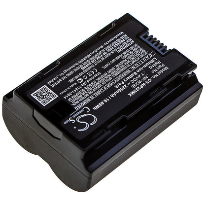 7.4V, 2250mAh, Li-ion Battery fits Fujifilm, X-t4, 16.65Wh