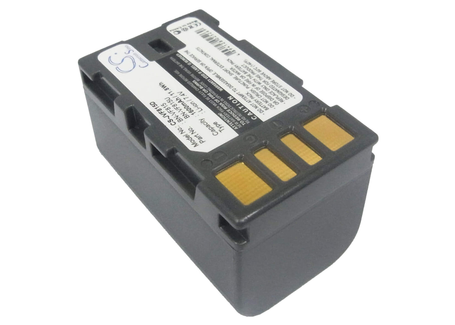 7.4V, 1600mAh, Li-ion Battery fits Jvc, Ex-z2000, Gr-d720, 11.84Wh