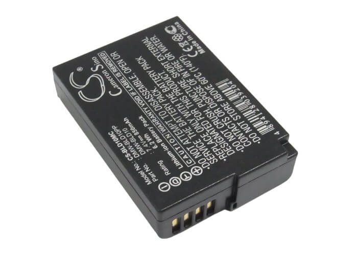 7.4V, 850mAh, Li-ion Battery fits Panasonic, Lumix Dmc-g3, Lumix Dmc-g3k, 6.29Wh