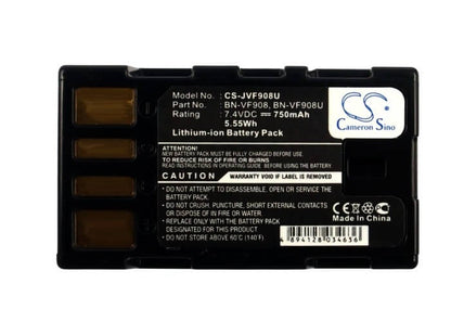 7.4V, 750mAh, Li-ion Battery fits Jvc, Gz-x900, Gz-x900ek, 5.55Wh