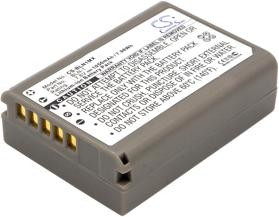 7.6V, 1050mAh, Li-ion Battery fits Olympus, Em1 Ii, E-m1 Ii, 7.98Wh