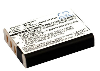 3.7V, 1800mAh, Li-ion Battery fits Ricoh, Gxr, Gxr-a12, 6.66Wh