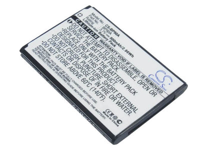 3.7V, 800mAh, Li-ion Battery fits Samsung, Hmx-e10, Hmx-e100p, 2.96Wh