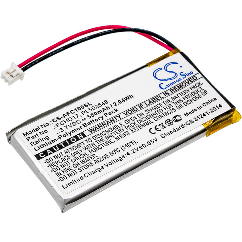 3.7V, 550mAh, Li-Polymer Battery fits Acme, Carc, Flycamone 720p, 2.035Wh