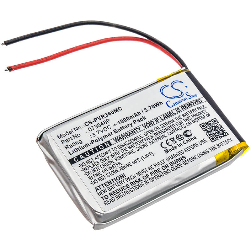 3.7V, 1000mAh, Li-Polymer Battery fits Polaroid, 360 Dual Lens Vr Camera, R360, 3.7Wh