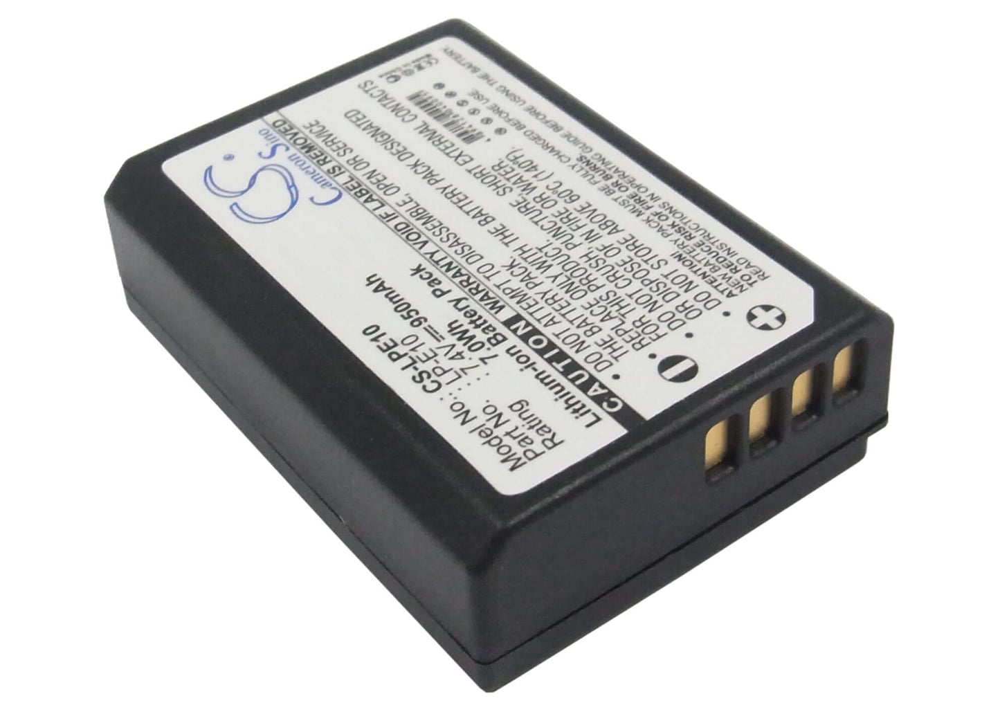 7.4V, 950mAh, Li-ion Battery fits Canon, Eos 1100d, Eos 1200d, 7.03Wh