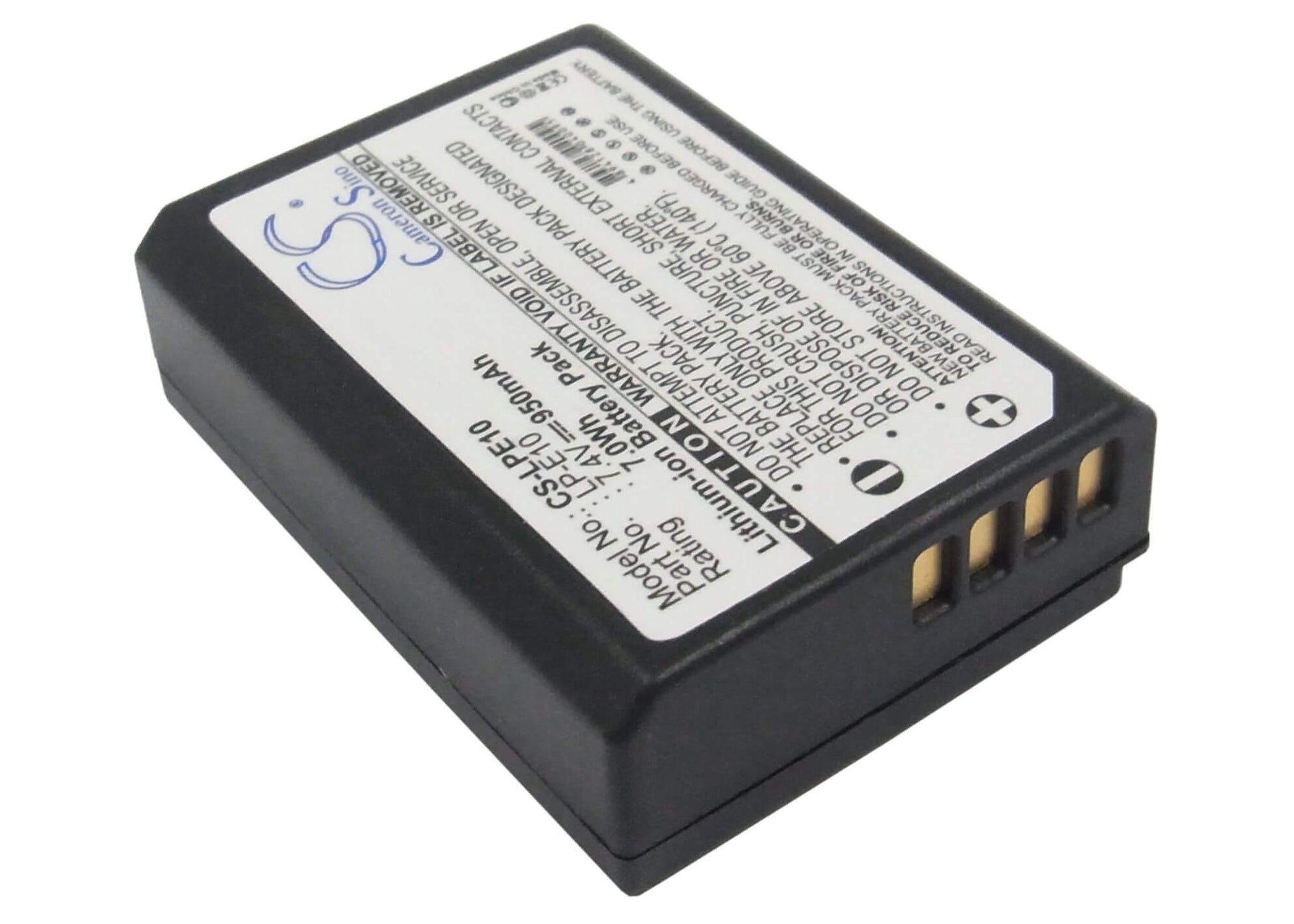 7.4V, 950mAh, Li-ion Battery fits Canon, Eos 1100d, Eos 1200d, 7.03Wh