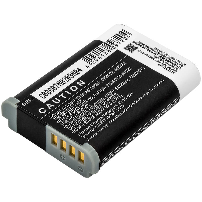 3.6V, 1900mAh, Li-ion Battery fits Canon, Legria Mini X, Powershot G1x Mark ?, 6.84Wh