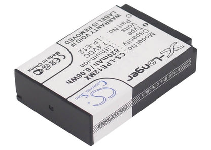 7.4V, 820mAh, Li-ion Battery fits Canon, Eos 100d, Eos Kiss X7, 6.068Wh