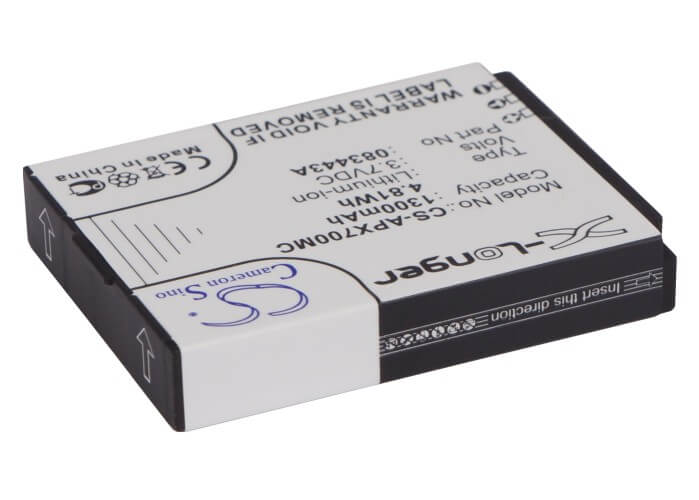 3.7V, 1300mAh, Li-ion Battery fits Actionpro, Isaw A1, Isaw A2 Ace, 4.81Wh
