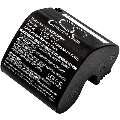 3.7V, 2600mAh, Li-ion Battery fits Panoramic, V.360 Hd, V.360° Hd, 9.62Wh