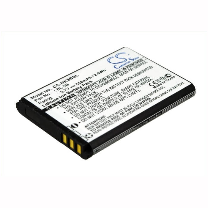 Camera 3.7V, 550mAh, Li-ion Battery fits Ispan, Ddv-965, 2.035Wh