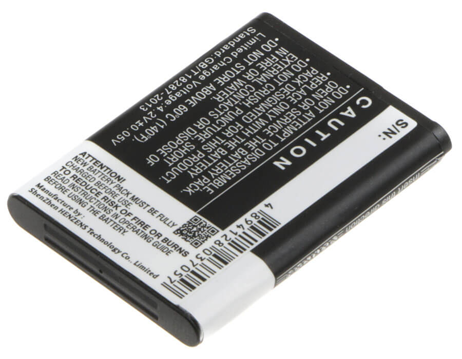 Camera 3.7V, 900mAh, Li-ion Battery fits Ispan, Ddv-965, 3.33Wh
