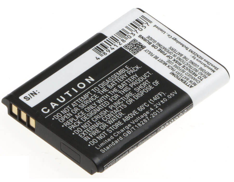 Camera 3.7V, 900mAh, Li-ion Battery fits Ispan, Ddv-965, 3.33Wh