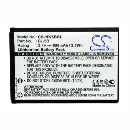 Camera 3.7V, 550mAh, Li-ion Battery fits Topblue, V2.0 Bluetooth, 2.035Wh