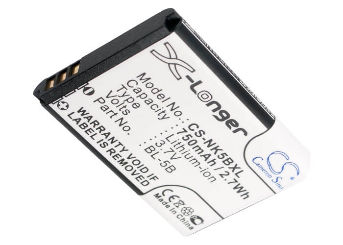 Camera 3.7V, 750mAh, Li-ion Battery fits Ibaby, Q9, Q9?, 2.775Wh