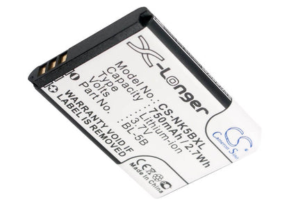 Camera 3.7V, 750mAh, Li-ion Battery fits Ibaby, Q9, Q9?, 2.775Wh