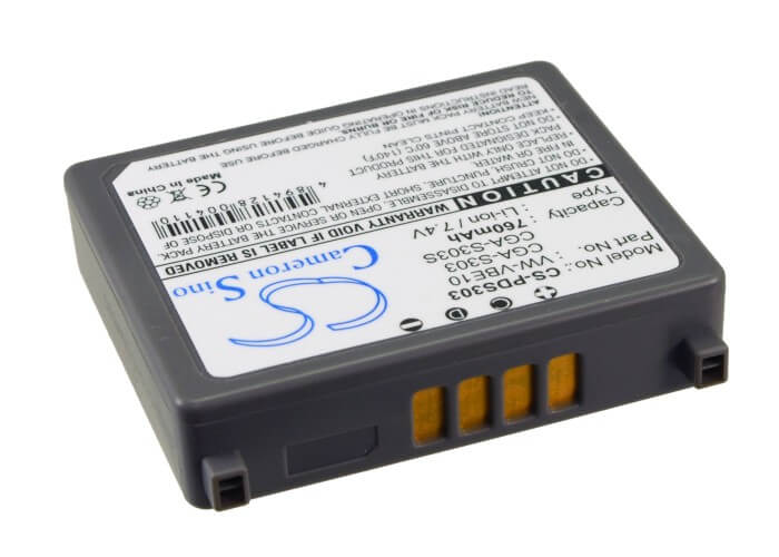 7.4V, 760mAh, Li-ion Battery fits Panasonic, Sdr-s100, Sdr-s100eg-s, 5.624Wh