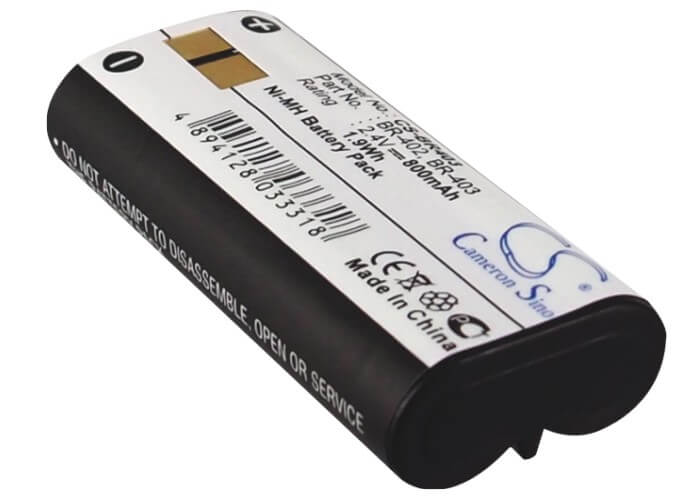 Camera 2.4V, 800mAh, Ni-MH Battery fits Olympus, Ds-2300, Ds-3300, 1.92Wh