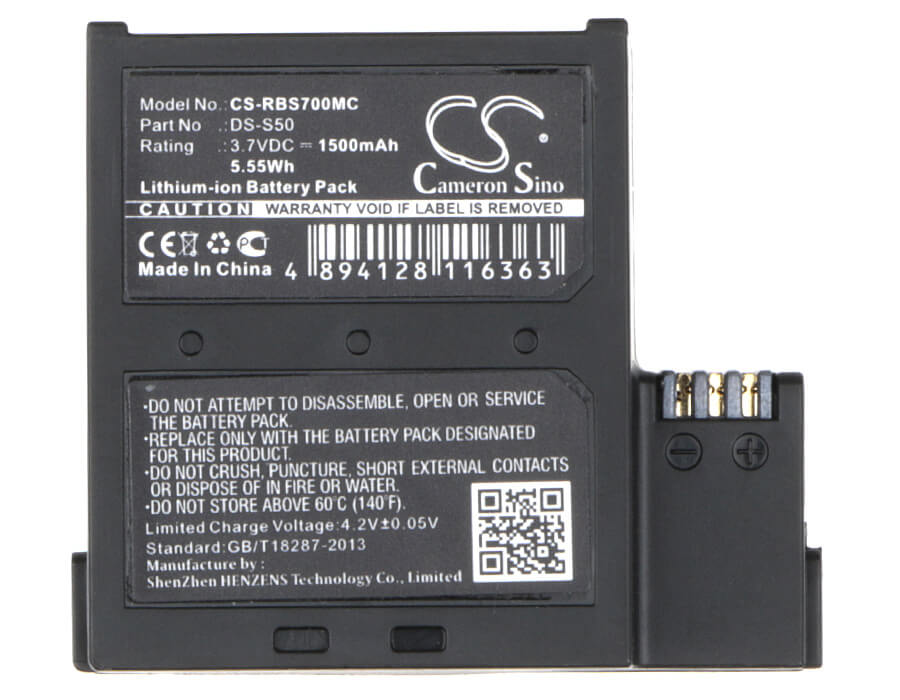 3.7V, 1500mAh, Li-ion Battery fits Aee, D33, Magicam D33, 5.55Wh