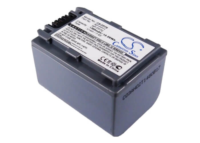7.4V, 1360mAh, Li-ion Battery fits Sony, Dcr-dvd105, Dcr-dvd105e, 10.064Wh