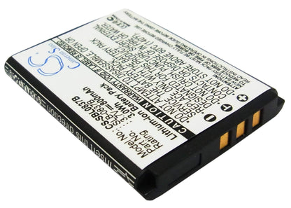 3.7V, 800mAh, Li-ion Battery fits Samsung, Digimax L70, Digimax L70b, 2.96Wh