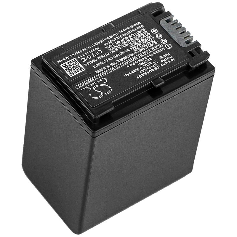 7.3V, 3050mAh, Li-ion Battery fits Sony, Fdr-ax33, Fdr-ax40, 22.265Wh