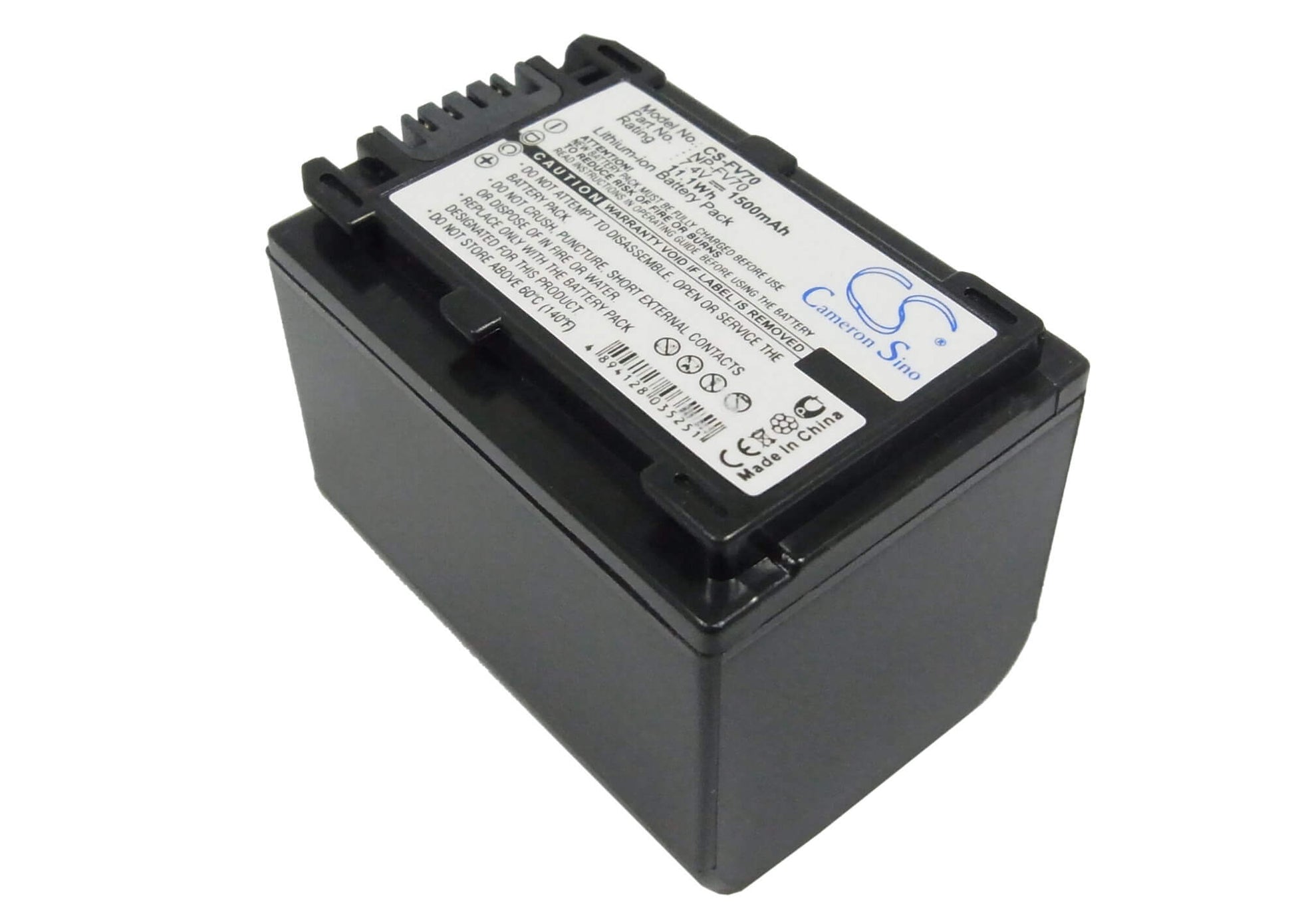 7.4V, 1500mAh, Li-ion Battery fits Sony, Dcr-dvd308e, Dcr-dvd650e, 11.1Wh