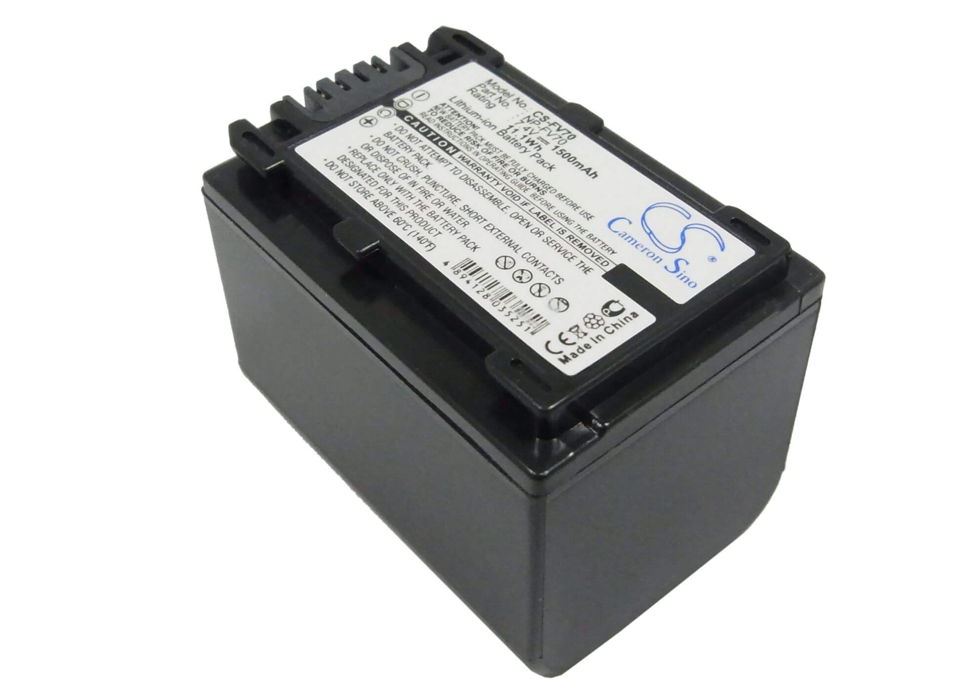 7.4V, 1500mAh, Li-ion Battery fits Sony, Dcr-dvd308e, Dcr-dvd650e, 11.1Wh