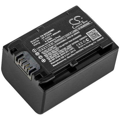 7.3V, 900mAh, Li-ion Battery fits Sony, Fdr-ax33, Fdr-ax40, 6.57Wh