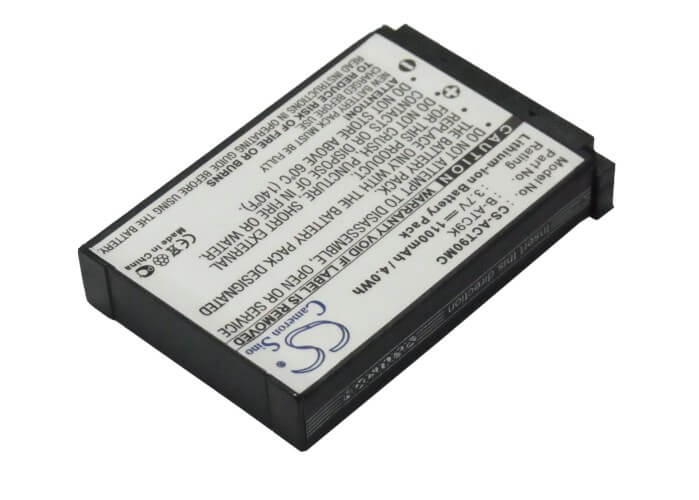 3.7V, 1100mAh, Li-ion Battery fits Oregon Scientific, Atc9k, Atc9k Action Camera, 4.07Wh