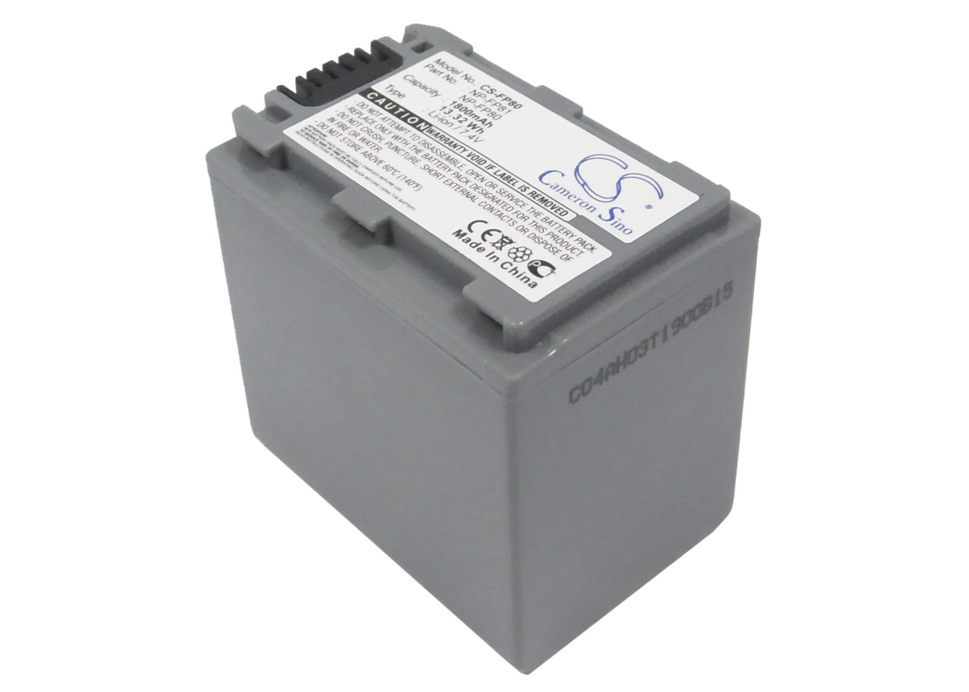7.4V, 1800mAh, Li-ion Battery fits Sony, Dcr-30, Dcr-dvd103, 13.32Wh